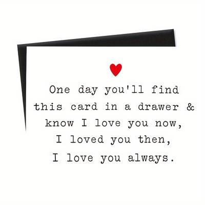 Romantic I Love You Card For Girlfriend | Sweet Card For Boyfriend | I Love You Always Gift For Him | Valentine's Day Card | Anniversary