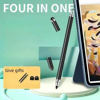 4in1 Stylus Pens: High Sensitivity Disc & Fiber Tip For Ipad, Iphone, Android & Microsoft Tablets!