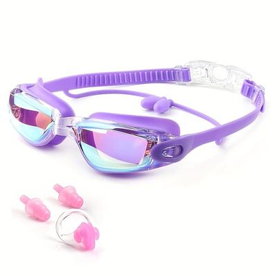 No Leaks, No Fogs: Uv-protected Swimming Goggles With Glasses, Nose Clip & Earmuffs