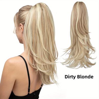 Long Curly Claw Ponytail Synthetic Hair Extensions Easy To Wear Elegant For Daily Use Hair Accessories