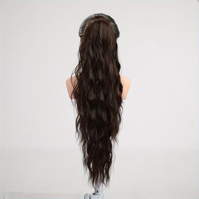Ponytail Long Curly Wavy Ponytail Extensions Synthetic Hair Extensions Elegant For Daily Use Hair Accessories