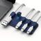 TEMU 1pc Magnetic Cable Management, Cable Holder Clips, Desk Multipurpose Cord Keeper, 5 Clips For Lighting Usb C Micro Cables, Sticks To Wood, Marble, Metal, Glass (gray/black/blue)