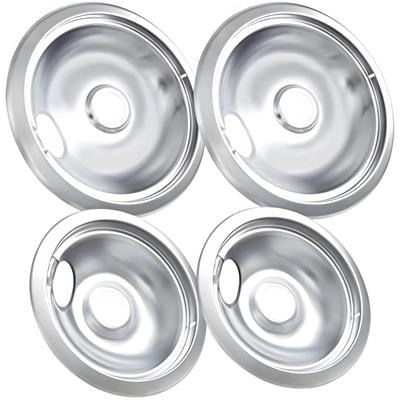 Durable Stove Burner Drip Pans For Frigidaire And Electric Ranges - Prevents Bending And Rust - Easy To Clean