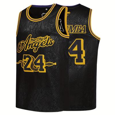 Breathable Men's Basketball Jersey With #24 Embroi...
