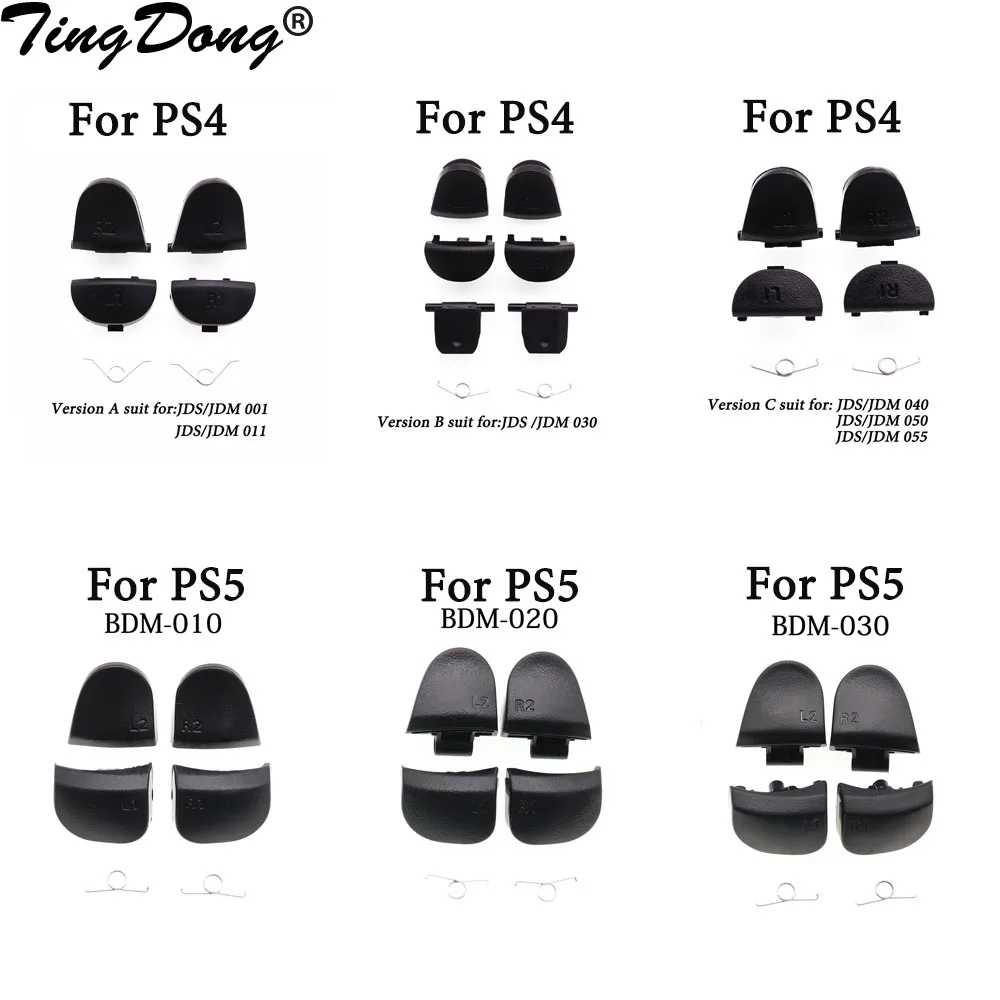 FÜR PS5 V1 V2 V3 Controller L1 R1 L2 R2 Taste Kit BDM-010 020 030 Taste L1 R1 L2 R2 Taste Feder für PS4 JDM-001 030 040 Image
