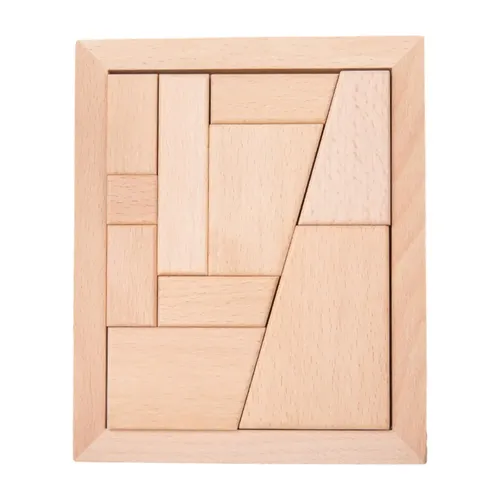 Holz geometrische Tangram geometrische Form Puzzle für Kinder Kinder