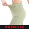 Maxrunpro plus size Frauen Yoga hosen Lycra hoch taillierte enge Passform mit Taschen hebt Hüfte