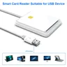 USB 2 0 SIM Smartcard-Leser für Bankkarte ic/id emv dnie atm cac SIM-Karte Kloner-Anschluss adapter