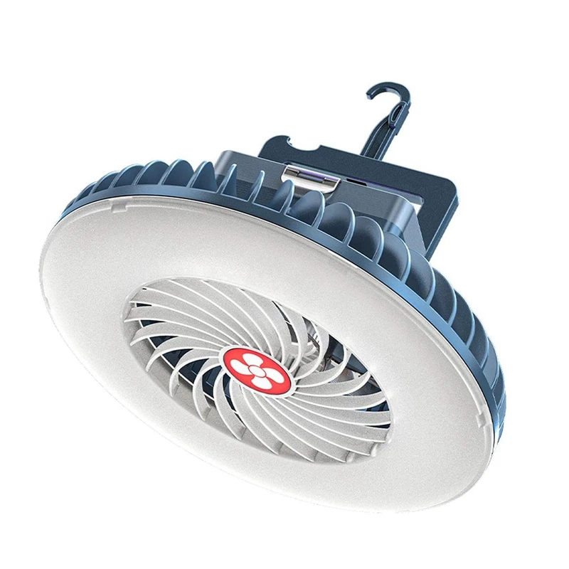 Top Sale tragbarer Camping ventilator mit wiederauf ladbarem LED-USB-Lüfter für Zeltauto-Notfälle Image