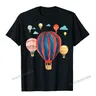 Cool acquerello Hot Air Balloon - Ballooning Lover T-Shirt Graphic Boy top Shirt magliette Casual