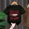 Punk Rock Band Maneskin Print Funny Baby Girl t-shirt Kid bambini Manga regalo presente abiti