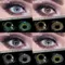 EYESHARE 1 paire de lentilles de contact colorées Aurora Europe utilisation annuelle lentilles de contact colorées cosmétiques pour lentilles de contact de beauté des yeux