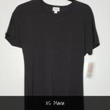 Lularoe Dresses | Lularoe Maria Maxi Dress Xs Solid Black New | Color: Black/Tan | Size: Xs