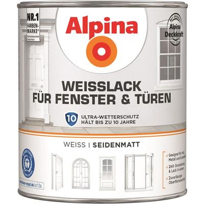 Mm_unverified_brand - Alpina Weisslack für Fenster und Türen seidenmatt 2,0 Ltr.