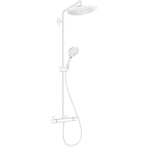 Croma Select s - Duschsäule Showerpipe 280 mit Thermostatbatterie, weißmatt 26890700 - Hansgrohe