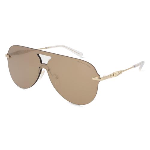 Michael Kors 0MK1149 CYPRUS Damen-Sonnenbrille Randlos Pilot Metall-Gestell, braun