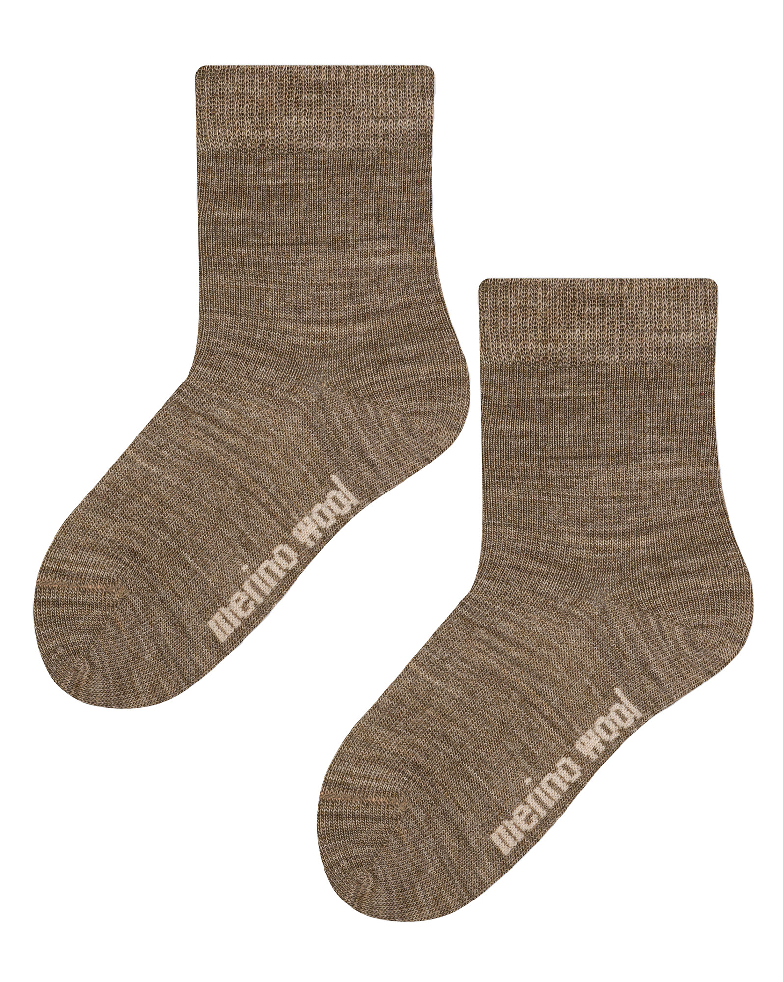 Steven Kinder warme Merinowolle Thermosocken Beige Image