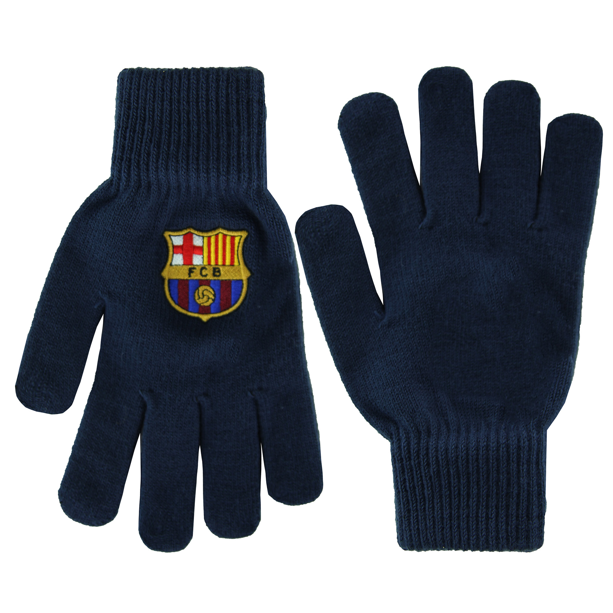 FC Barcelona Logo Core Herren Navy Handschuhe Image