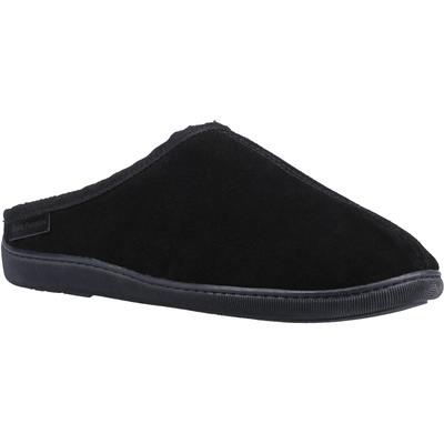 Hush Puppies Herren Ashton Wildleder Hausschuhe (Schwarz) Image