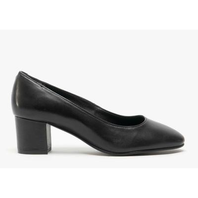 Hush Puppies Damen/Damen Anna Leder Court Schuh (Schwarz) Image