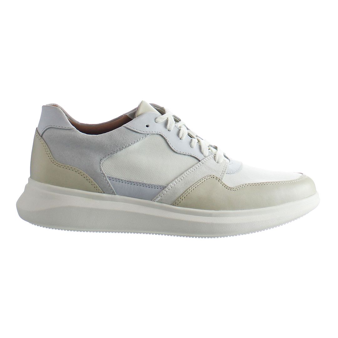 Clarks Un Globe Run Herren White Trainer