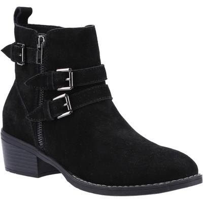 Hush Puppies Damen/Damen Jenna Lederstiefeletten (Schwarz) Image