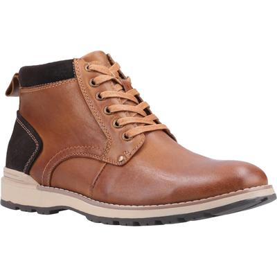 Hush Puppies Herren Dean Lederstiefel (Tan) Image