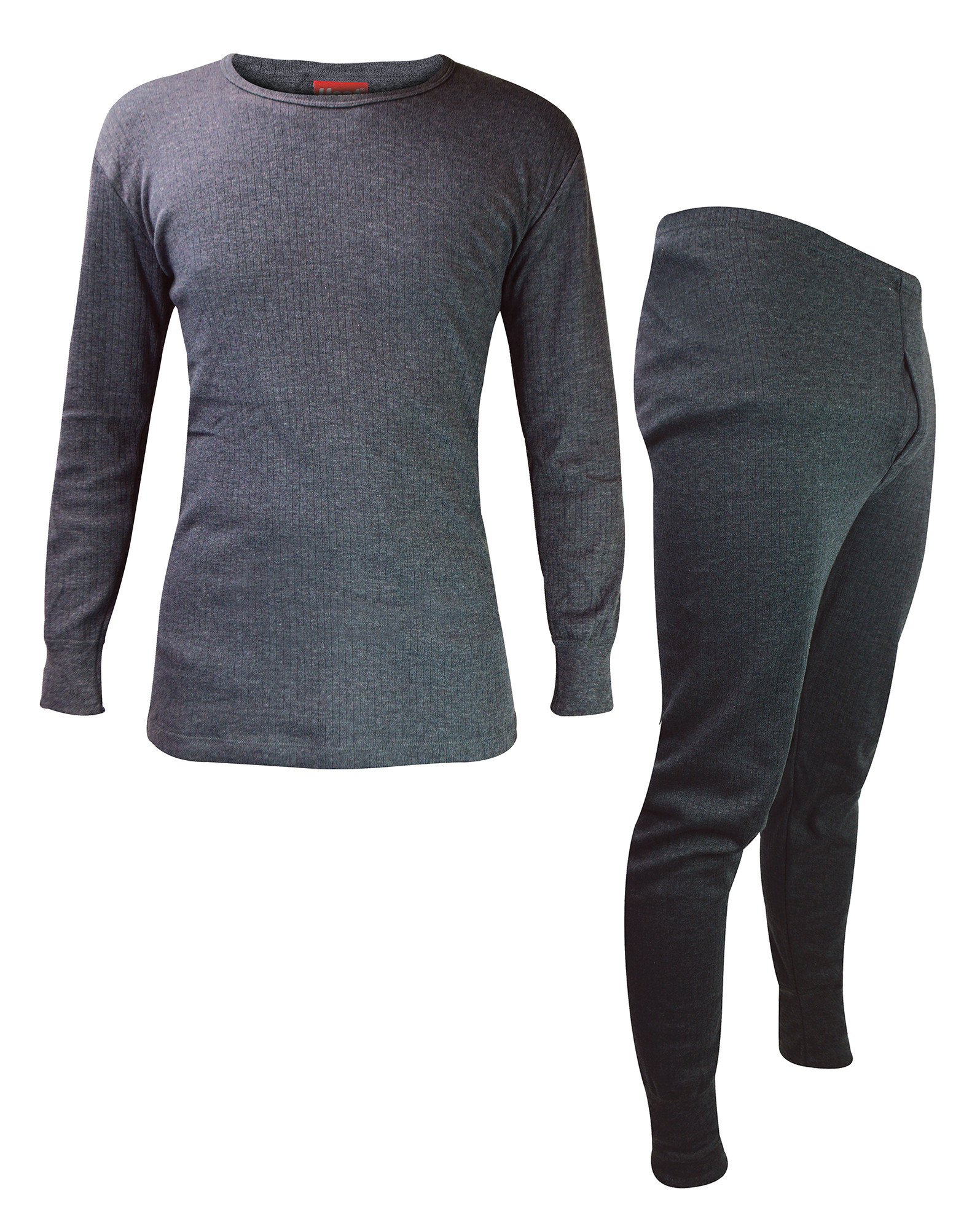 Herren Thermo-Unterwäsche-Set | Wärmespender | Winter Long Sleeve Top & Long Johns - Charcoal Image