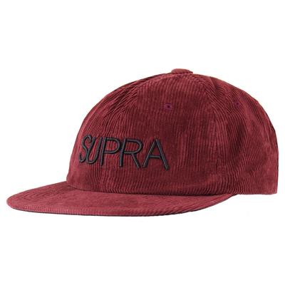 Supra Wine Red Graphic Logo Flat Bim Discord Cap C3092 554 Image