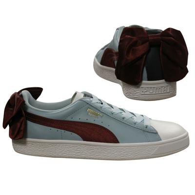 Puma Basket Bow neue Schulwomens Blue Trainer