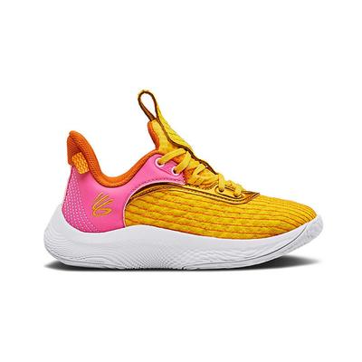 Under Armour Sesame Street X Curry Fluss 9 PS Kinder gelbe Trainer