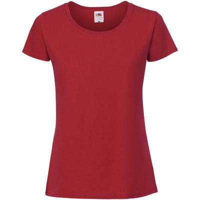 Fruit Of The Loom Womens/Ladies Fit Ringspun Premium Tshirt (Rot) Image