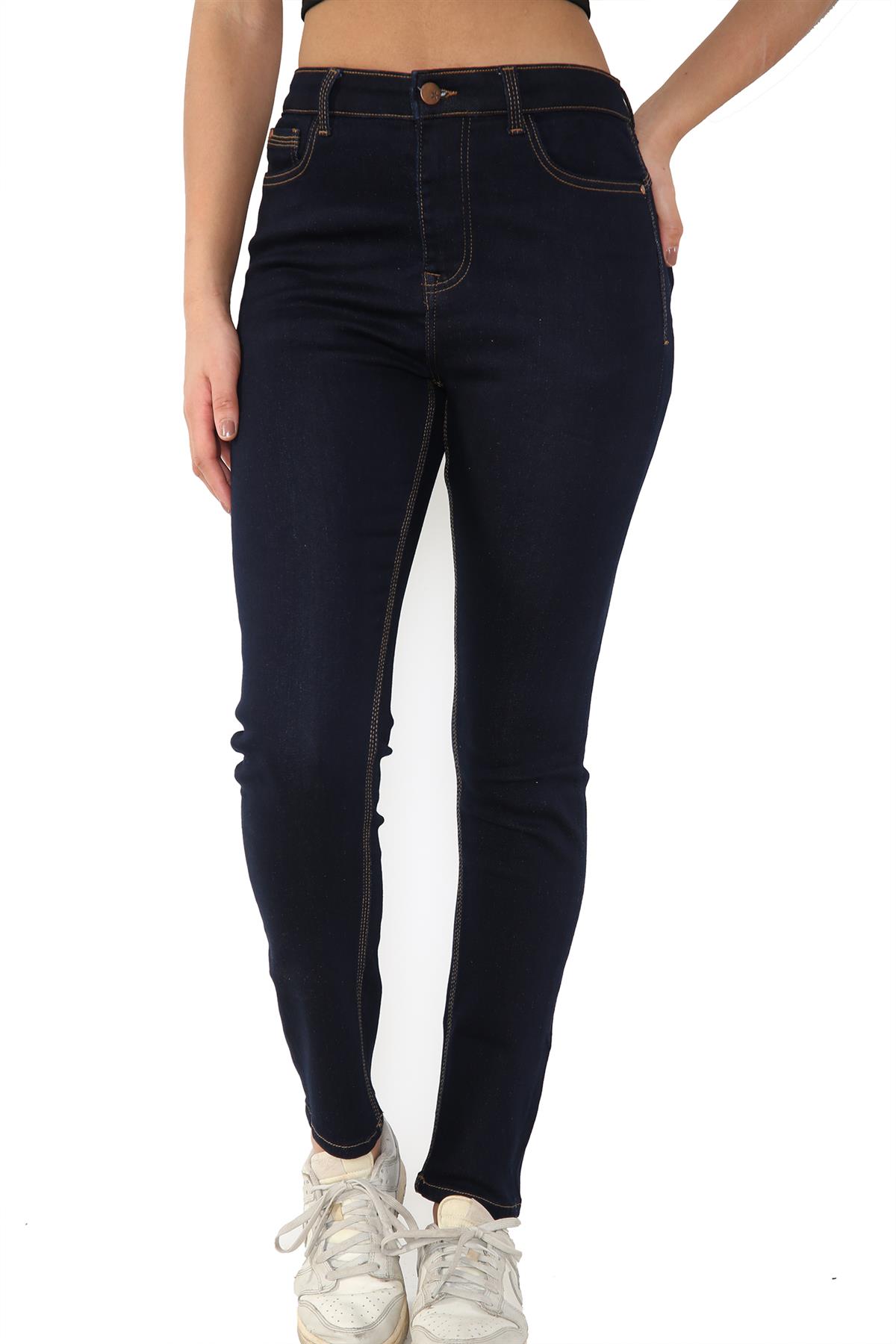 Damen Magic Shaping High Waisted Skinny Fit Jeans in Indigoblau Image