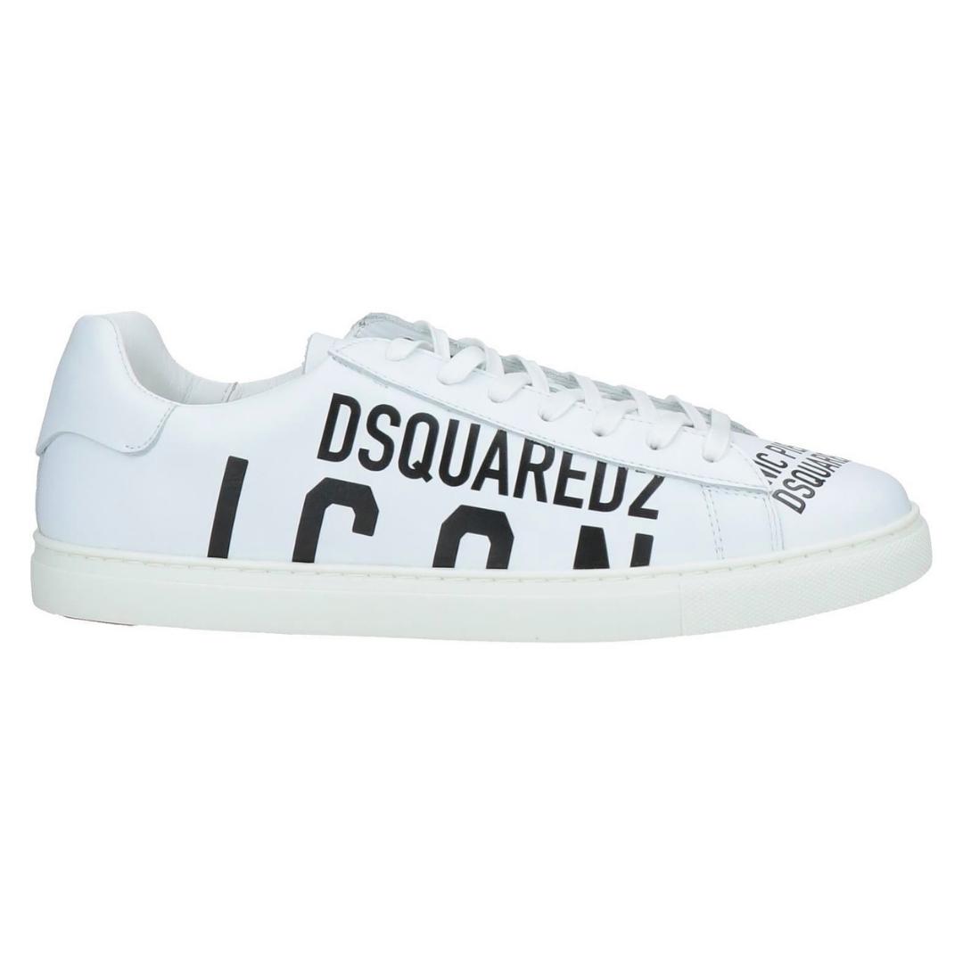 Dsquared2 Icon Print Low Top Weiß Turnschuhe