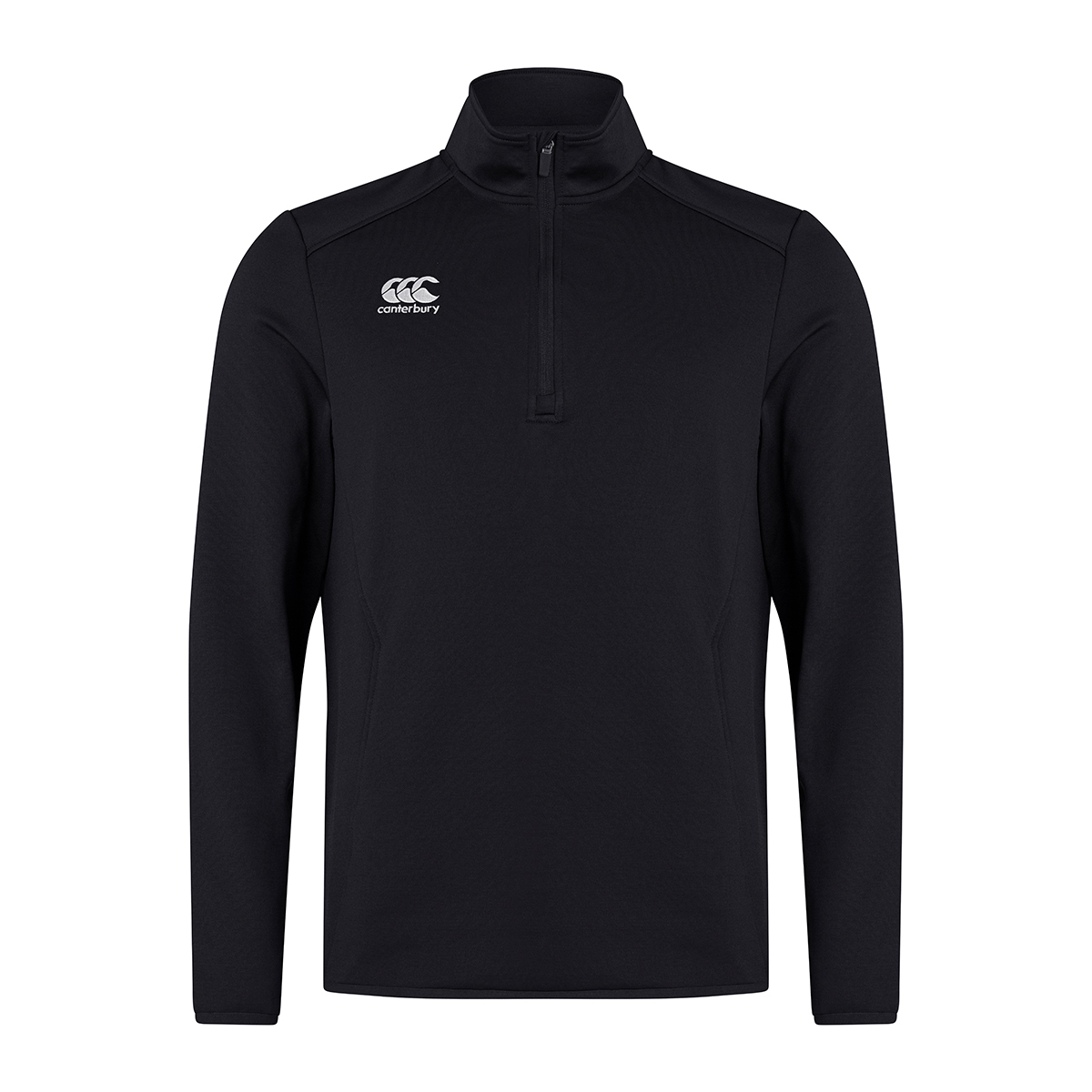 Canterbury Herren Club Zip Neck Track Top (Schwarz) Image