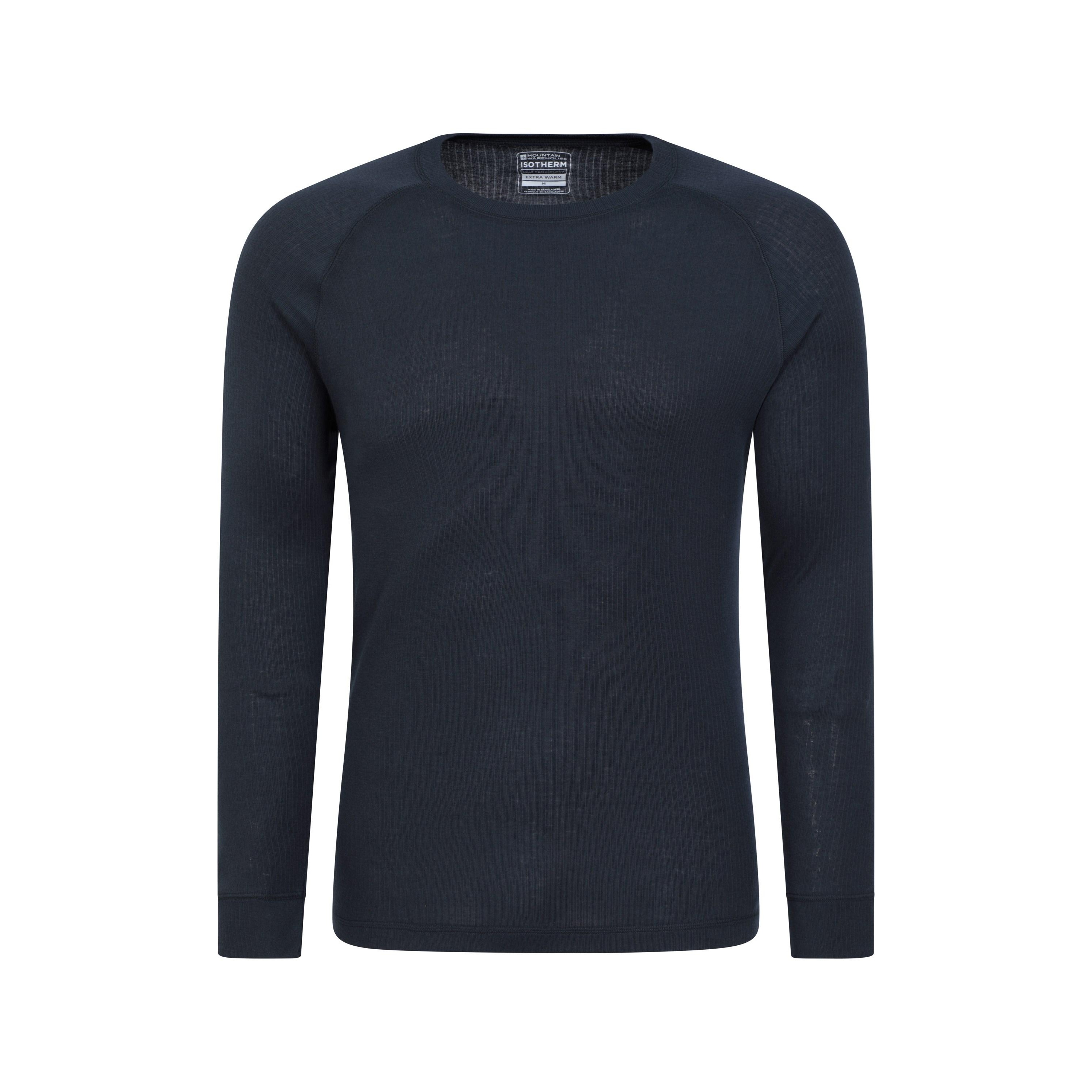 Mountain Warehouse Herren Talus Rundhalsausschnitt Langarm Thermal Top (Navy) Image