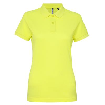 Asquith & Fox Damen/Damen Kurzarm-Poloshirt aus Performance-Mischung (neongelb) Image