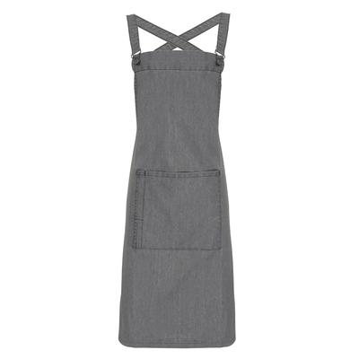 Premier Cross Back Barista Latzschürze (Grey Denim)