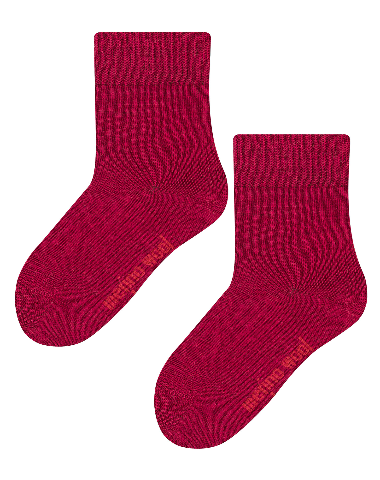 Steven - Kids Warm Merino Wool Thermal Socks - Dunkelrot Image