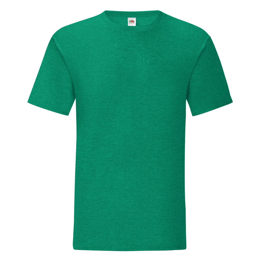 Fruit Of The Loom Herren Iconic T-Shirt (5er Pack) (Heather Green)