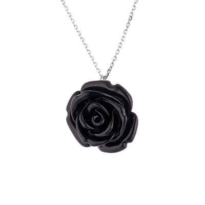 DIADEMA - Halskette - Schwarze Rose - Love Jewelry Collection