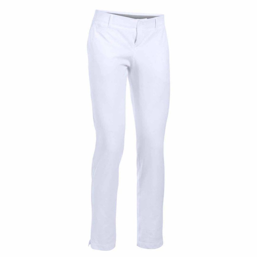 Under Armour Verbindungen Womens White Golf Hosen Image