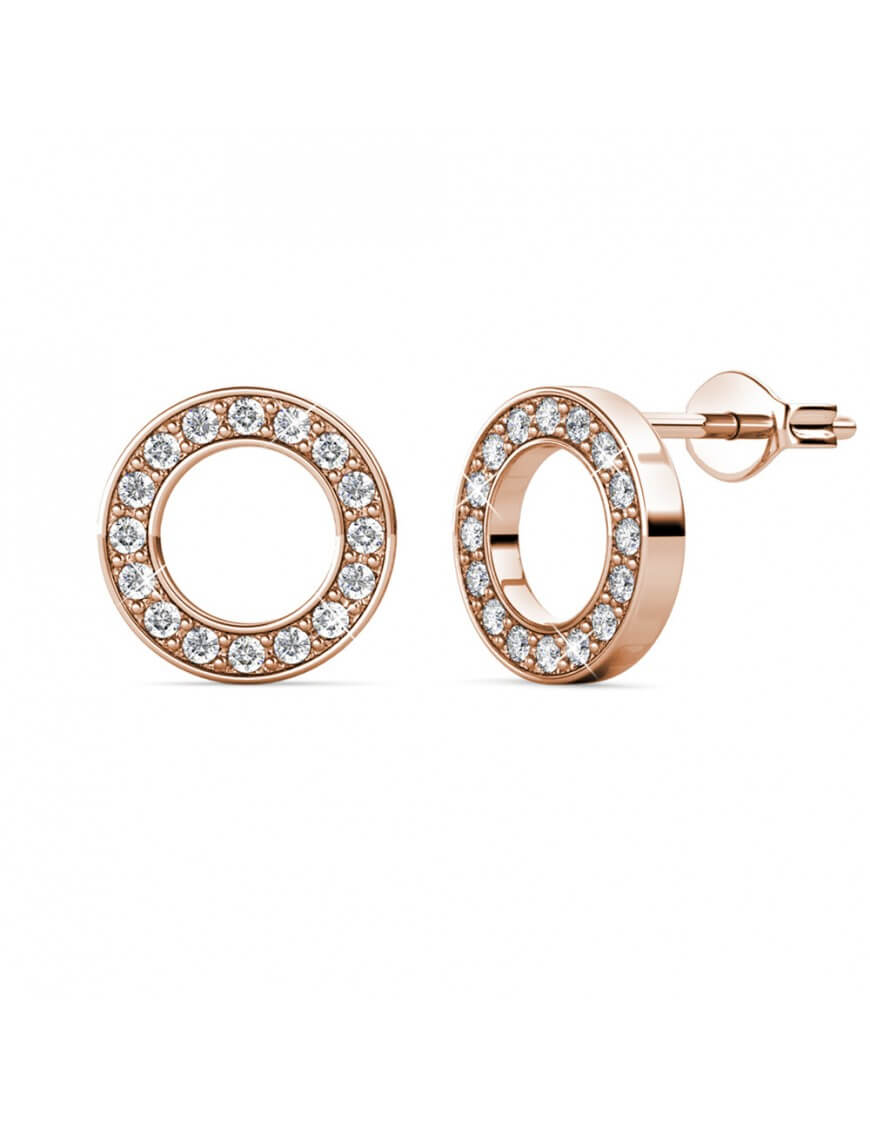 Ophir Ohrringe - Roségold und Kristall Image