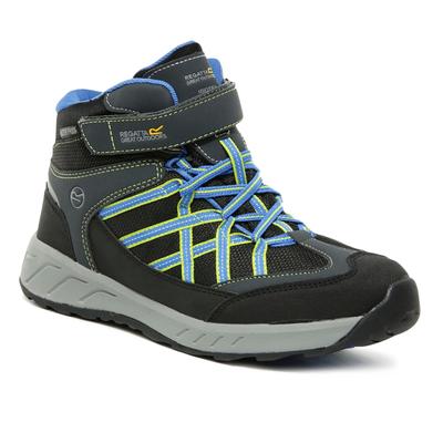 Regatta Kids Samaris V Mid Wanderstiefel (Briar/Fluorescent Blue) Image