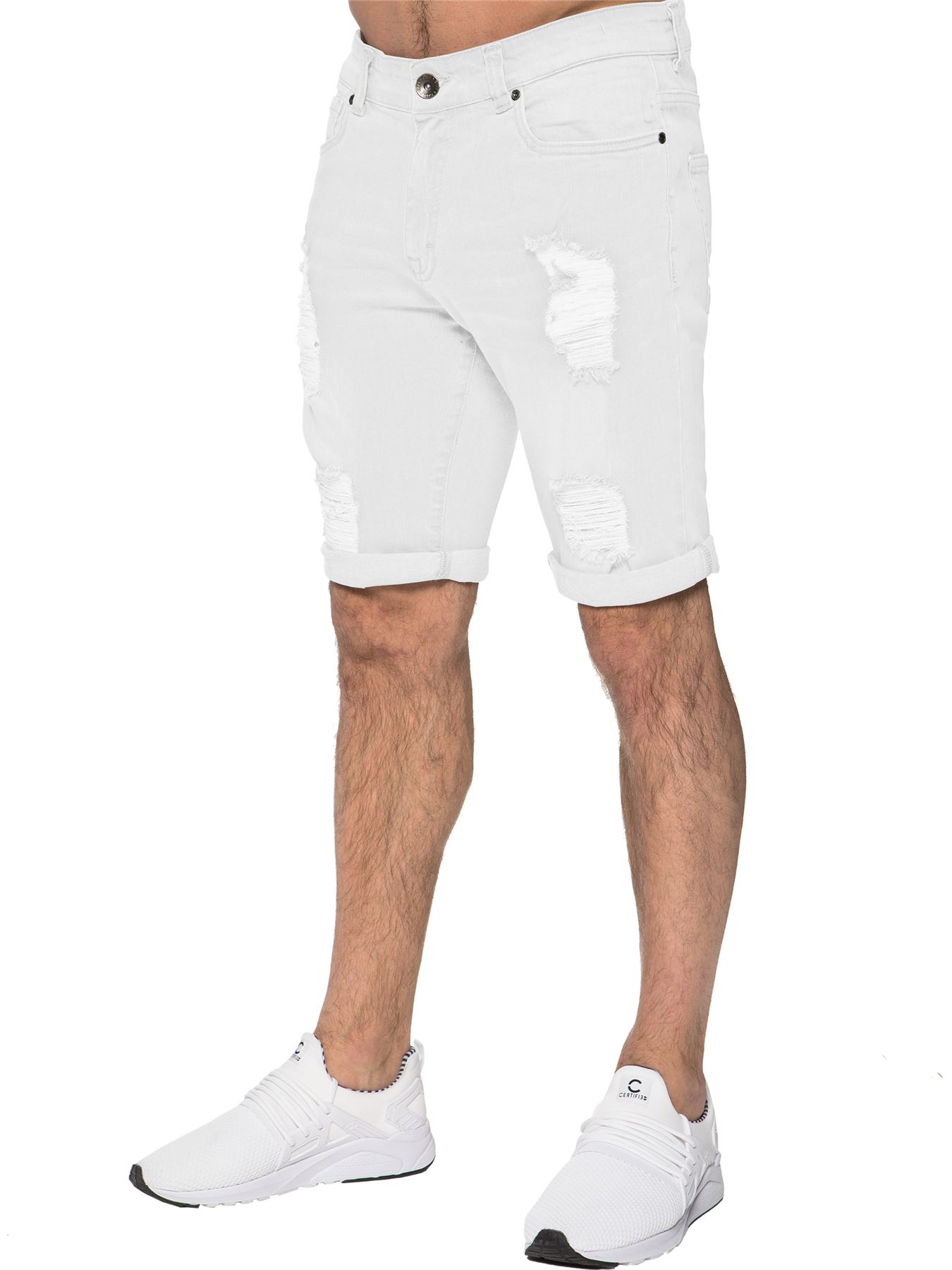 Herren Ripped Skinny Shorts 44 (Größe)