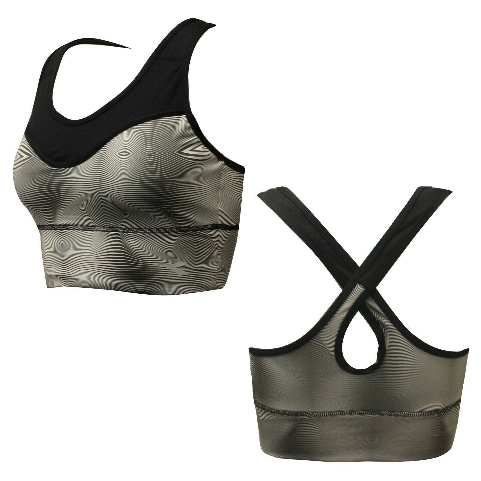 Diadora unterstützend Frauen schwarzer Sport BH Image