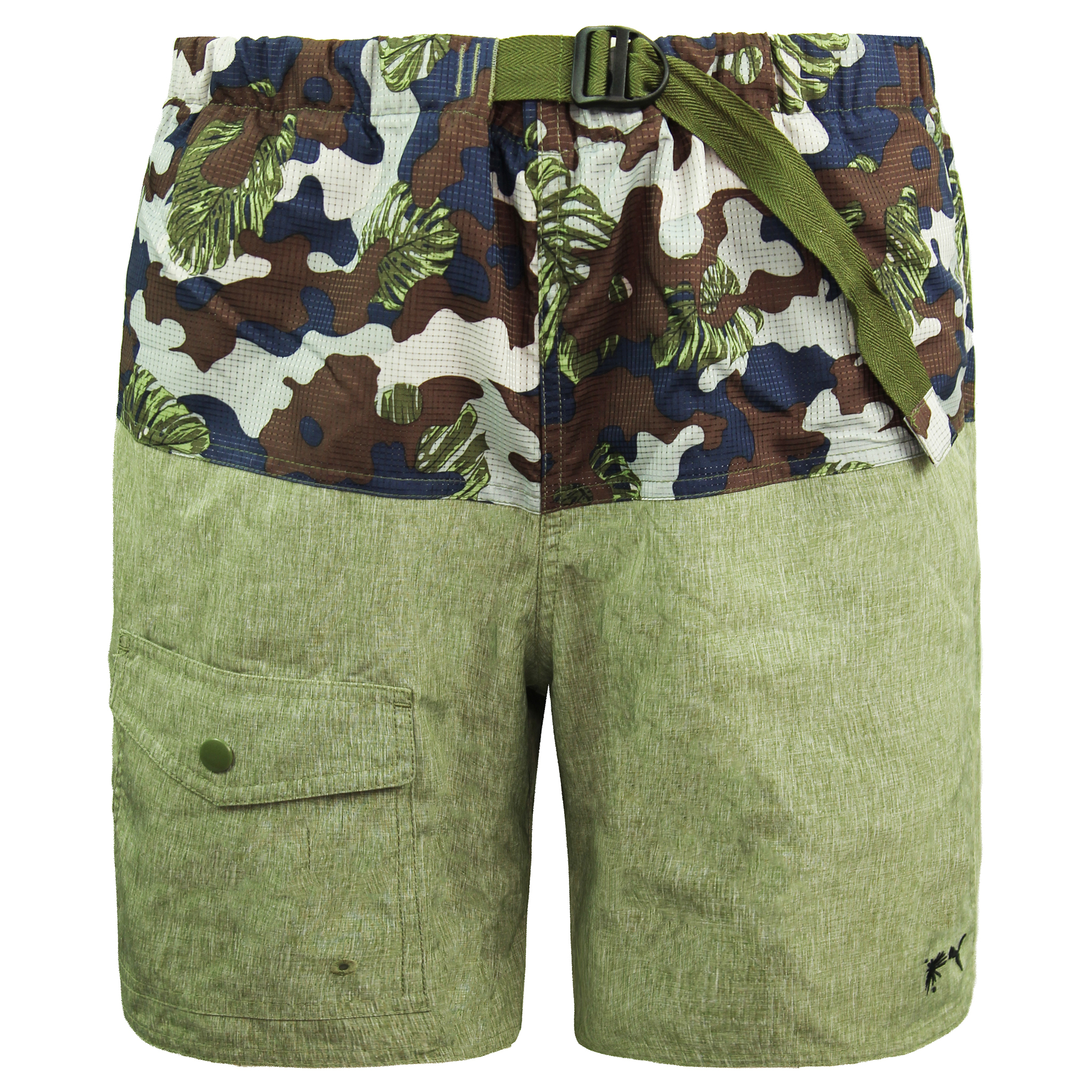 Puma Printed Stretch Taille Green Herren Board Shorts 568711 02 Image