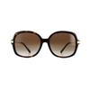 Michael Kors Square Womens Dark Tortoise Gold Braun Gradient Sonnenbrille