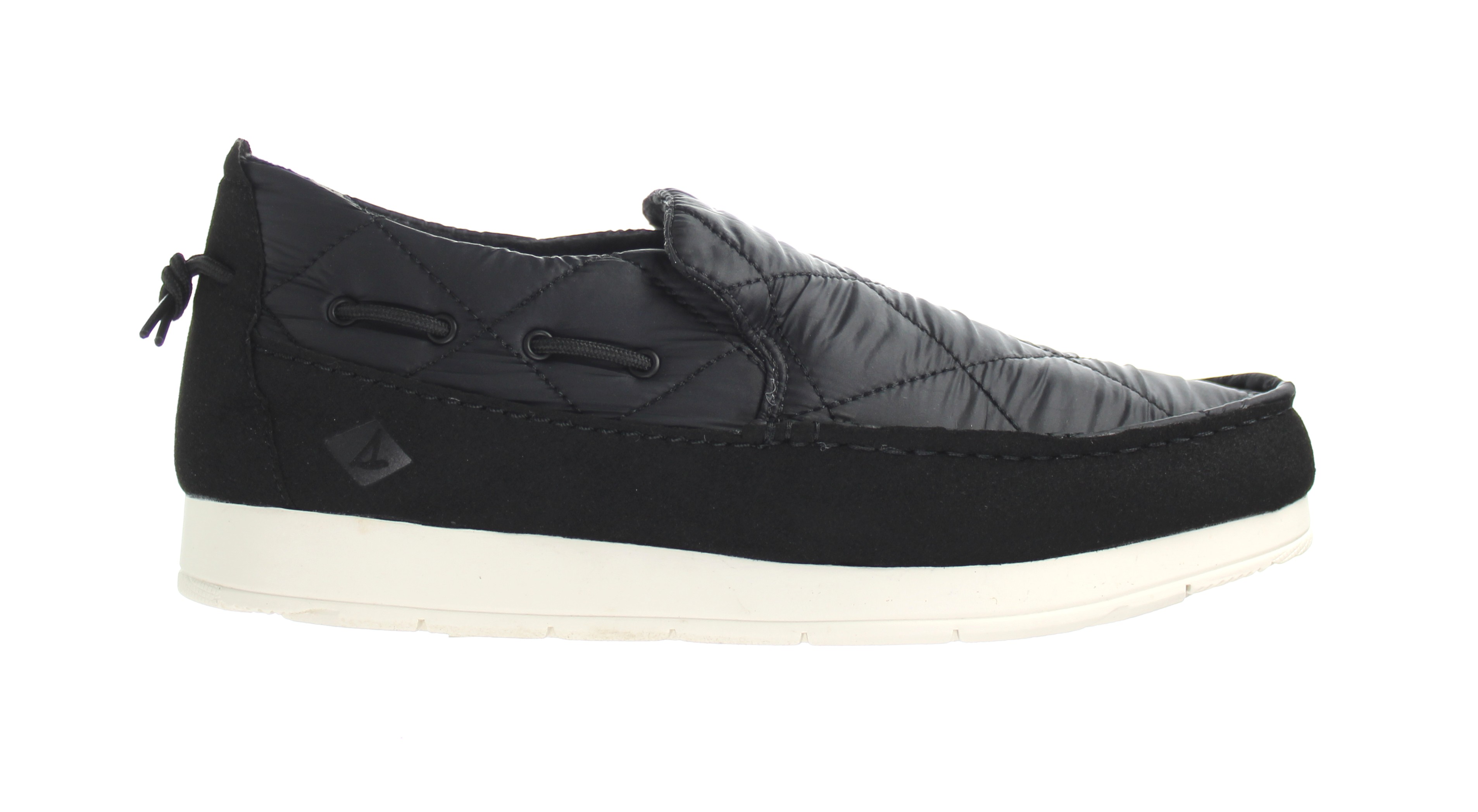 Sperry Moc-Sider Nylon Herren schwarze Schuhe