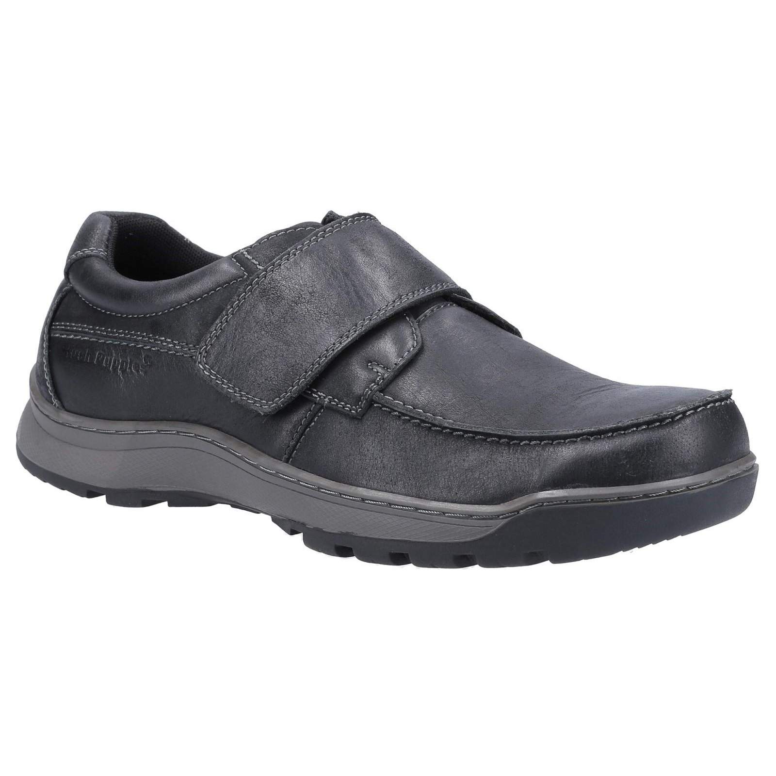 Hush Puppies Herren Casper Lederschuhe (Schwarz)